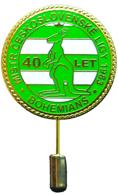 5607-odznak jehla zeleny klokan 40let venec